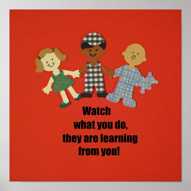 Var en förebild för barn poster (Framsidan)