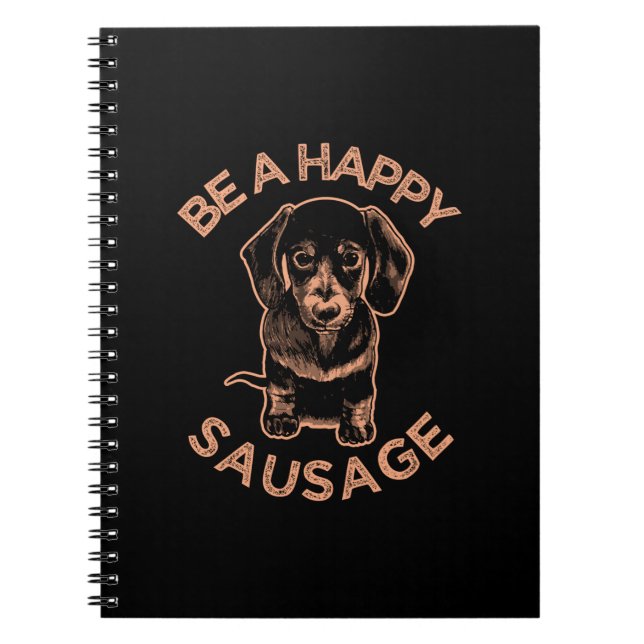 Var En Glad Sausage Hund Anteckningsbok (Framsidan)