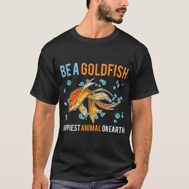 Var en guldfisk djur t shirt (Framsida)