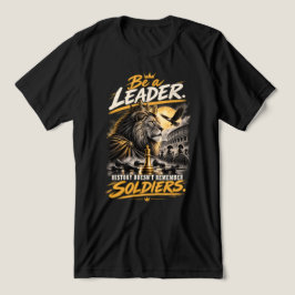 Var en ledarkrönt lejon schackkung design t shirt