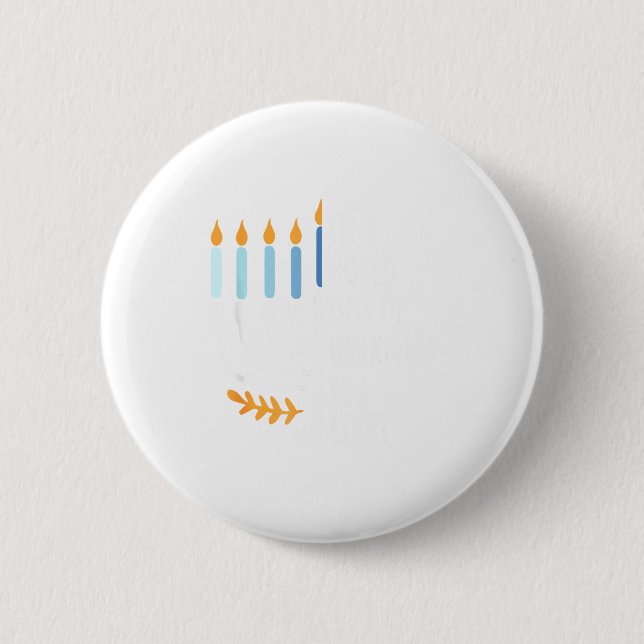 Var en ljus Glad Hanukkah Menorah Judisk Present _ Knapp (Framsida)