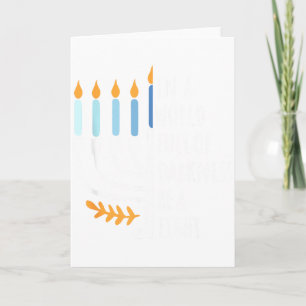 Var en ljus Glad Hanukkah Menorah Judisk Present _ Kort