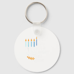 Var en ljus glad Hanukkah Menorah Judisk present _ Nyckelring