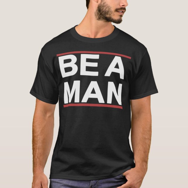 Var en man - Bostonbeaman T Shirt (Framsida)