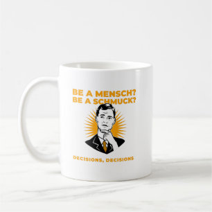 Var en Mensch- eller Schmuck-rolig judisk kaffe Kaffemugg