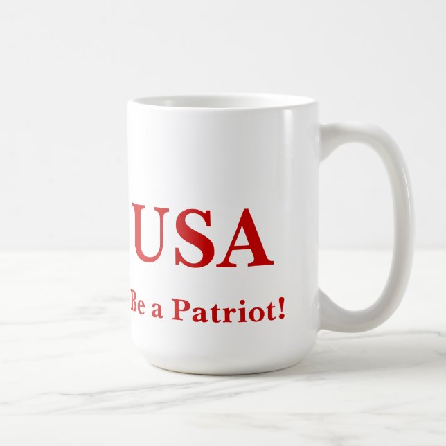 Var en patriot - mugg! kaffemugg (Höger)