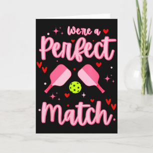 Var en perfekt match Roligt Pickleball Alla hjärta Kort
