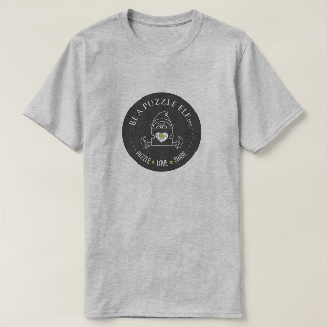 Var en pusselälva - Grundläggande T-shirt (Design framsida)