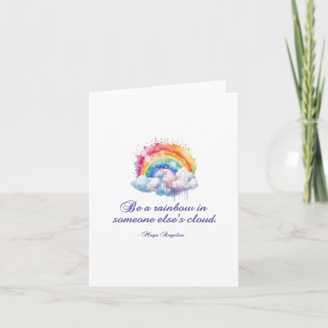 Var en regnbåge 2 anteckningskort (Framsida)