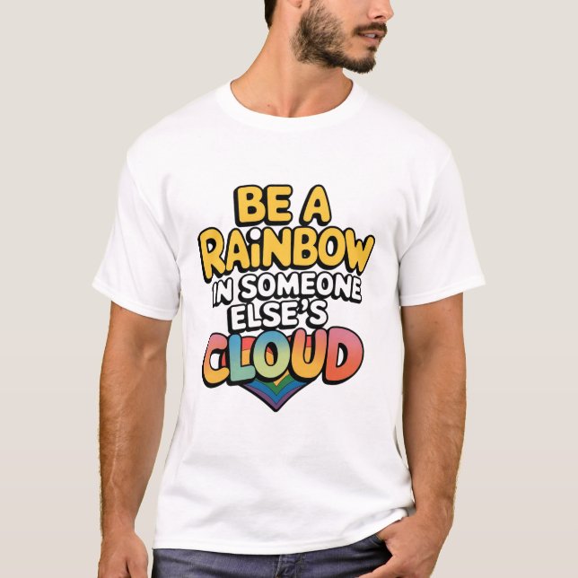 Var en regnbåge t shirt (Framsida)