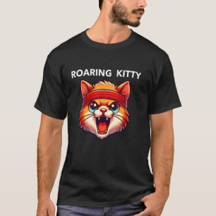 Var en rytande Kitty Stoppa Orange Bandana Meme Fu T Shirt