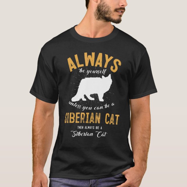 Var en sibirisk katt t shirt (Framsida)