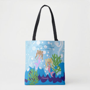 Var en Sjöjungfru - Beach Bag Bag Tygkasse