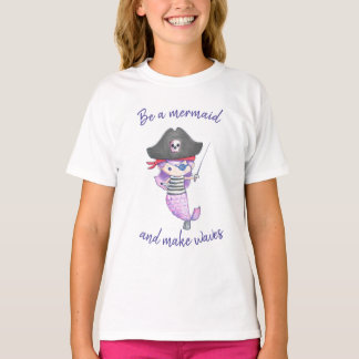 Var en Sjöjungfru och gör Vinkara/Sjöjungfru Teckn T Shirt