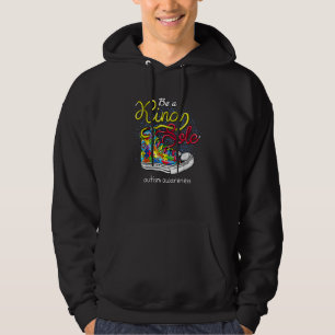 Var en slags Autism Awareness Puzzle Shoes är Ki Hoodie