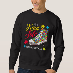 Var en slags Autism Awareness Puzzle Shoes är Ki Lång Ärmad Tröja