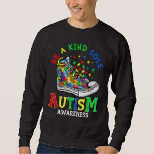 Var en slags Autism Awareness Puzzle Shoes är Ki Lång Ärmad Tröja