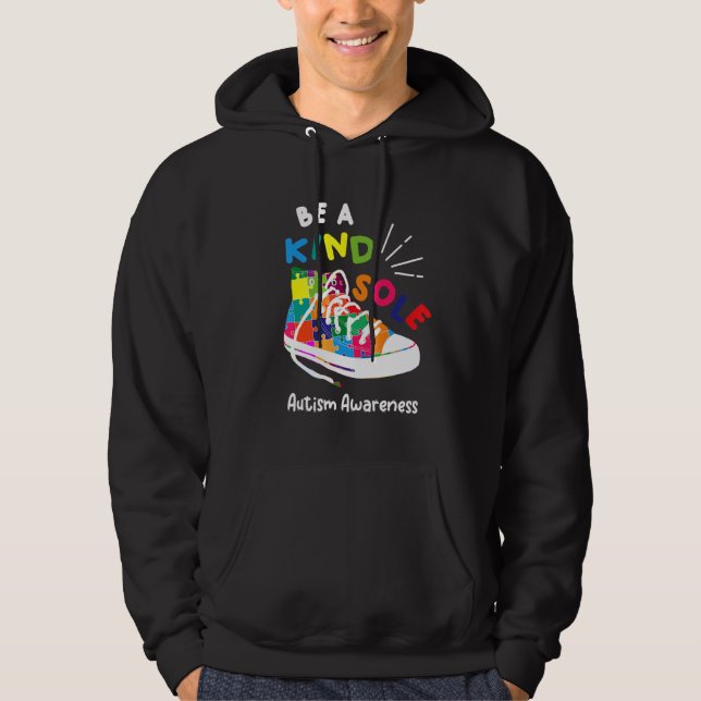 Var en slags Autism Awareness Puzzle Shoes Hoodie (Framsida)
