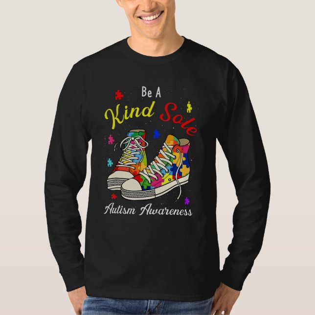 Var en slags Autism Awareness Puzzle Shoes T Shirt (Framsida)
