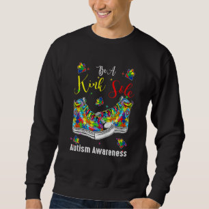 Var en slags ensamstående Autism Awareness Rainbow Lång Ärmad Tröja