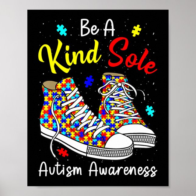 Var en slags ensamstående Autism Awareness Rainbow Poster (Framsidan)