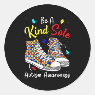 Var en slags ensamstående Autism Awareness Rainbow Runt Klistermärke