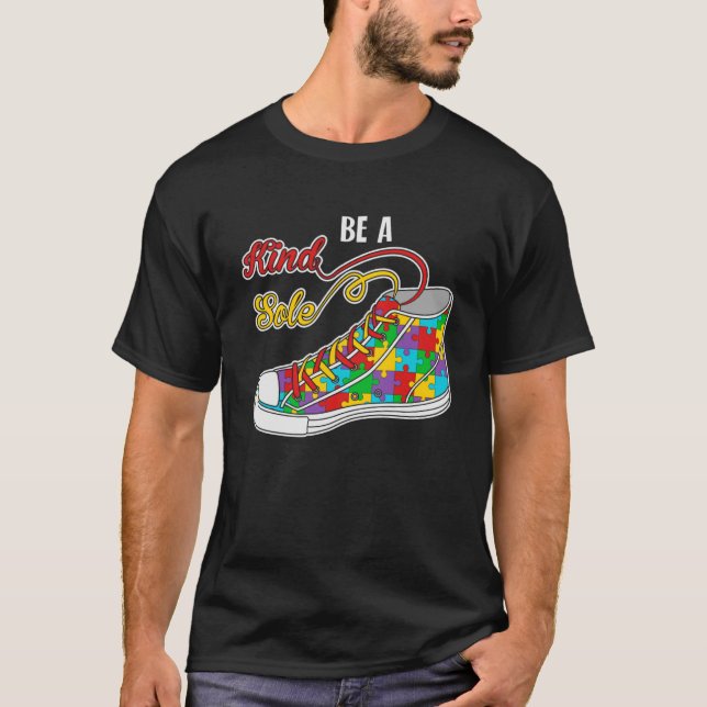 Var en slags ensamstående Autism Awareness Rainbow T Shirt (Framsida)