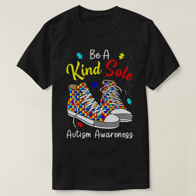 Var en slags ensamstående Autism Awareness Rainbow T Shirt (Design framsida)
