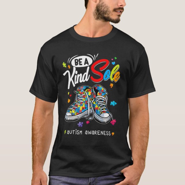 Var en slags ensamstående Autism Awareness Rainbow T Shirt (Framsida)