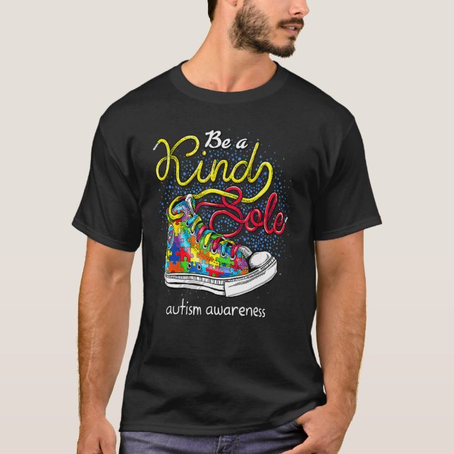 Var en slags ensamstående Autism Awareness Rainbow T Shirt (Framsida)