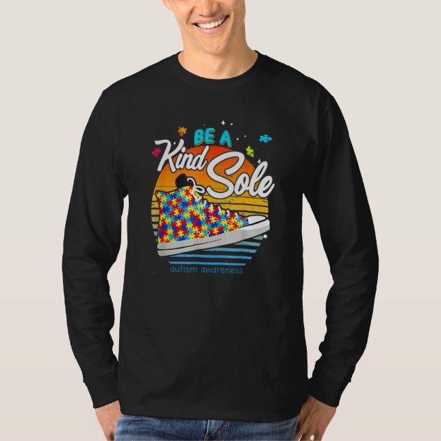 Var en slags ensamstående Autism Awareness Shoes b T Shirt (Framsida)