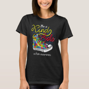 Var En Snäll Ensam Autism Medvetenhet Pussel Skor T Shirt
