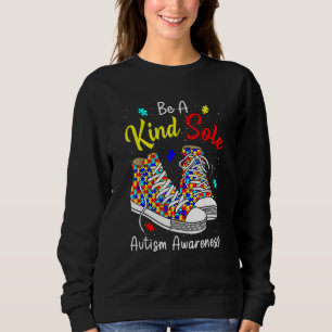 Var En Snäll Ensam Autism Medvetenhet Regnbåge Tre T Shirt