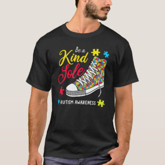 Var En Snäll Ensam Regnbåge Trendig Pusselsko Auti T Shirt