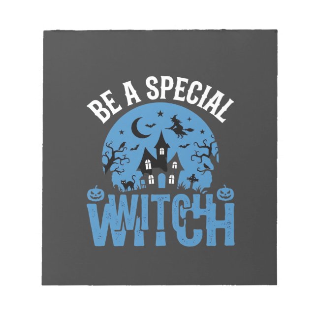 Var En Speciell Häxa Halloween-design_1 Anteckningsblock (Framsida)