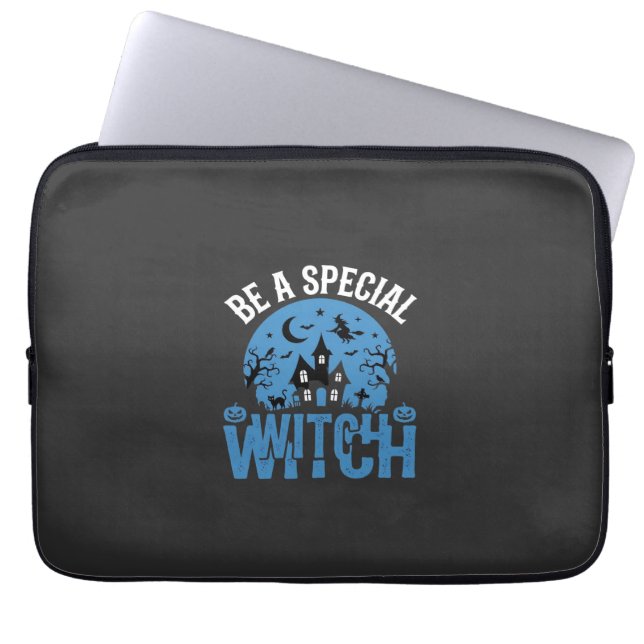 Var En Speciell Häxa Halloween-design_1 Laptop Fodral (Framsidan)