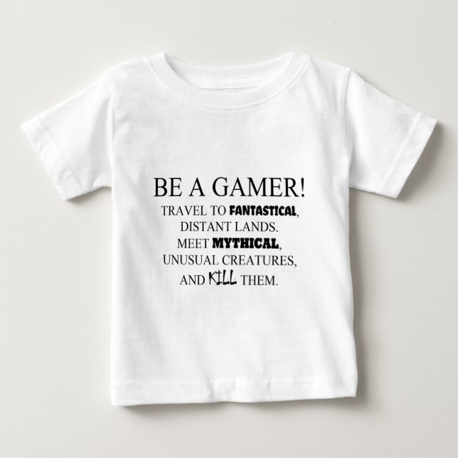Var en spelare! t-shirt (Framsida)