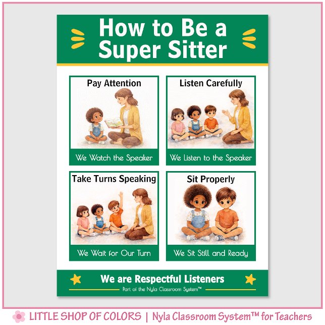 Var en Super Sitter Klassrumsankartja Poster (Skapare uppladdad)