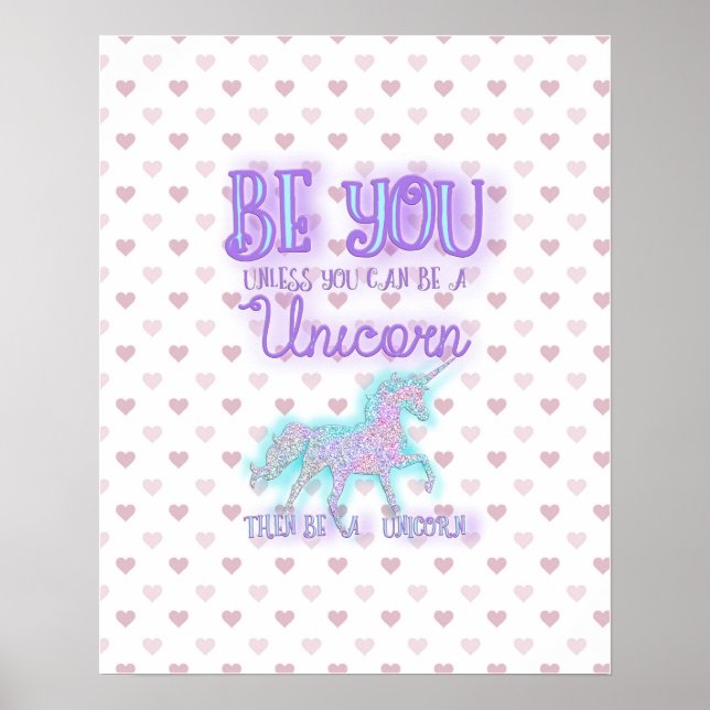 Var en Unicorn-Poster Poster (Framsidan)