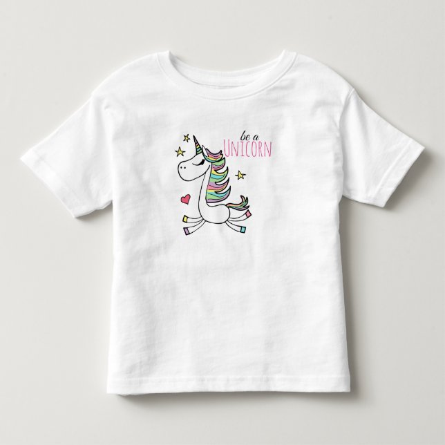 Var en Unicorn Småbarn T-Shirt (Framsida)