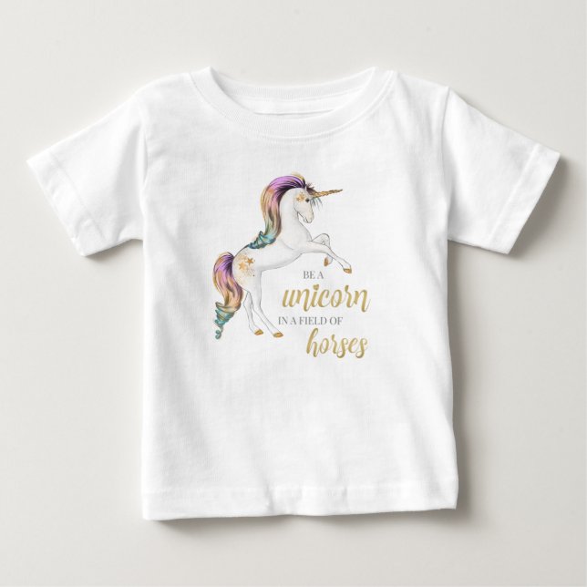 Var en Unicorn TShirt Tee (Framsida)