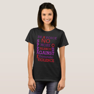VAR EN UTTRYCKA - FAMILJEVÅLDMEDVETENHETT-TRÖJA T-SHIRT