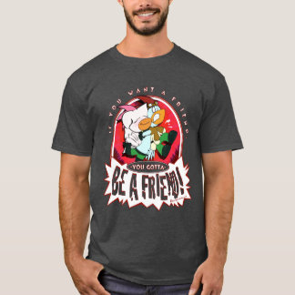 Var en vän - lampglashönamanar utslagsplats t shirt