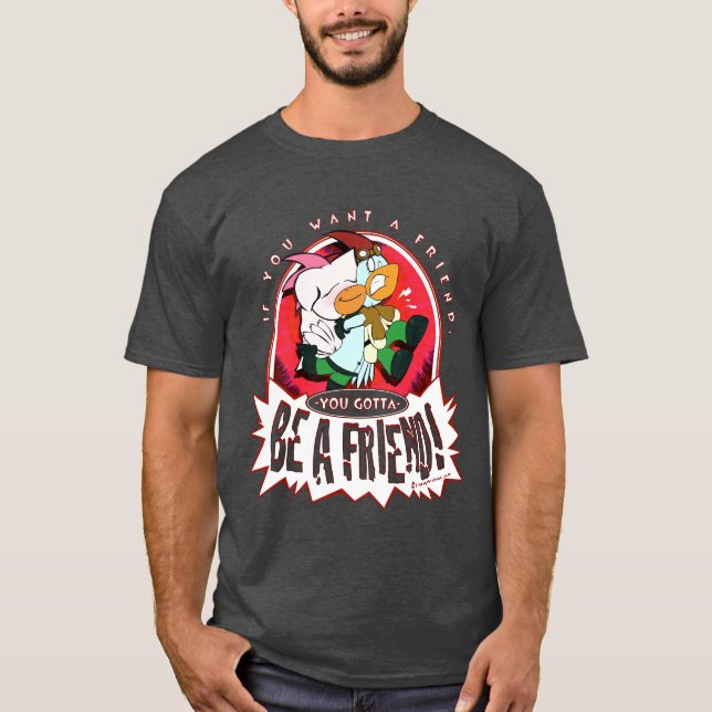 Var en vän - lampglashönamanar utslagsplats t shirt (Framsida)