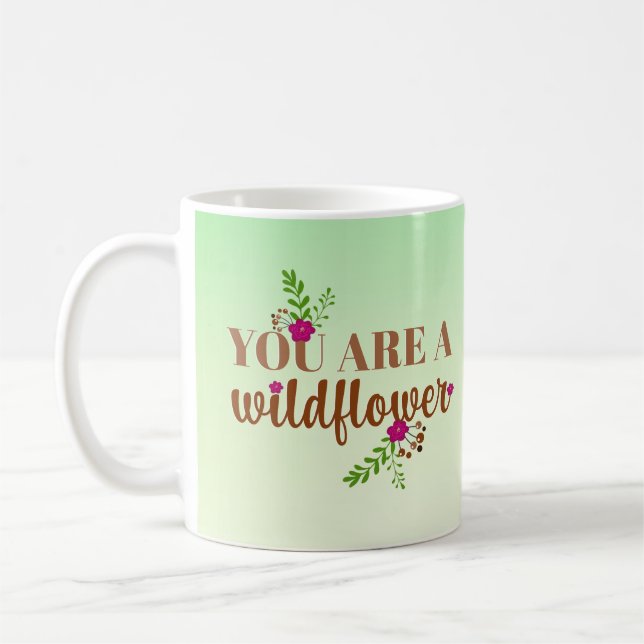 Var en vildblomma kaffemugg (Vänster)