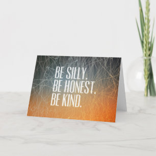 Var enfaldig är ärligt - det Motivational Kort