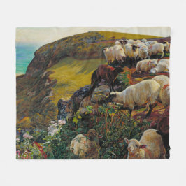 Vår engelska Kusten eller Strayed Sheep William Ho Fleecefilt