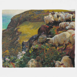 Vår engelska Kusten eller Strayed Sheep William Ho Fleecefilt