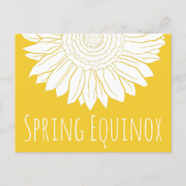 vår equinox solros vykort