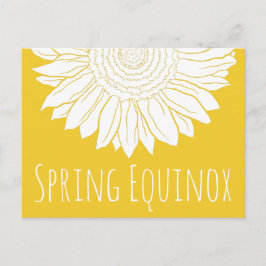 vår equinox solros vykort